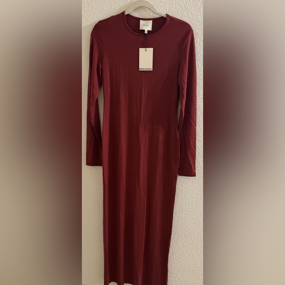 Reformation Tommie long sleeve stretch dress- size M
